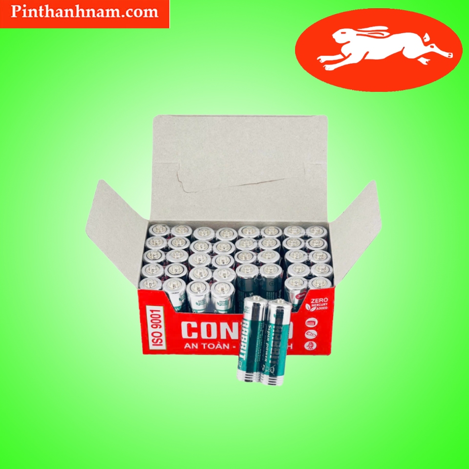 Hộp 40 Viên Pin AAA Con Thỏ R03P Nhãn Nhôm Xanh Cao Cấp | Shopee Việt Nam