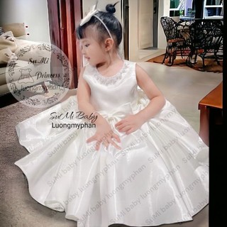 [ HÀNG THIẾT KẾ ] [Tặng lúp] 𝗩𝗮́𝘆 𝗰𝗼̂𝗻𝗴 𝗰𝗵𝘂́𝗮 tafta 𝗰𝗮𝗼 𝗰𝗮̂́𝗽 mịn bóng bồng xòe cho bé