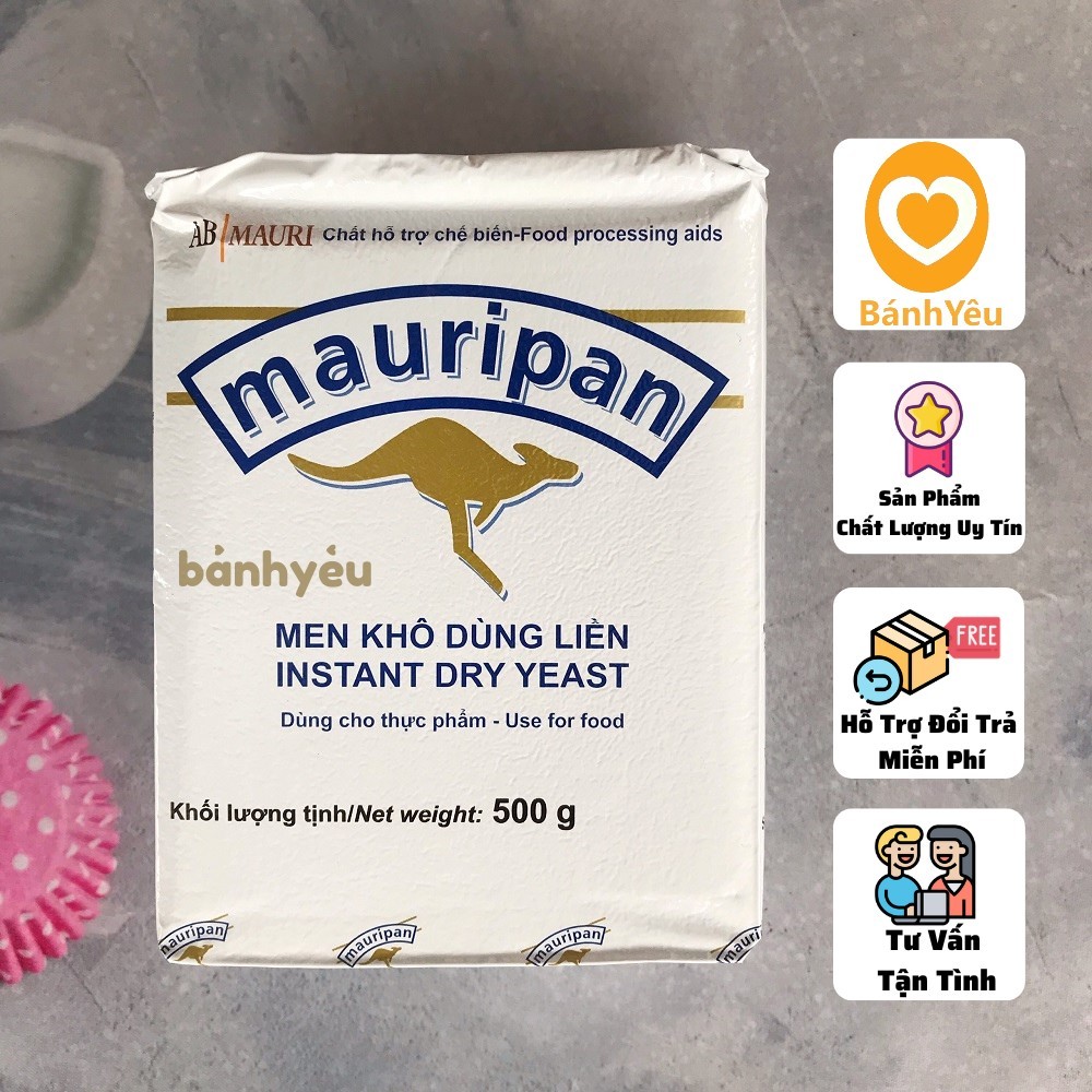 Men ngọt Mauripan 500g-Men nở làm bánh mì,pizza - PL88