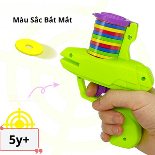 Đồ Chơi  Đĩa Bay Ếch Xanh An Toàn Tuyệt Đối Khi Chơi, Màu Sắc Tươi Sáng, Chất Liệu Thân Thiện Với Bé