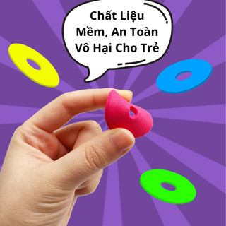 Đồ Chơi  Đĩa Bay Ếch Xanh An Toàn Tuyệt Đối Khi Chơi, Màu Sắc Tươi Sáng, Chất Liệu Thân Thiện Với Bé
