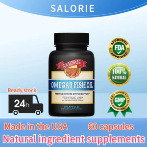 Dầu cá omega 3 bảo vệ trí não, bảo vệ tim mạch và mạch máu não, điều hòa trí nhớ, dưỡng tóc, 60 viên