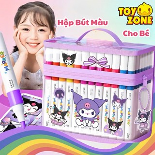Bộ Màu Acrylic Kuromi, Melody Có 24/ 36/ 48/ 60 Màu Siêu Đẹp Có Thể Tô Lên Mọi Chất Liệu Nhỏ Gọn Tiện Lợi Kèm Túi Đựng