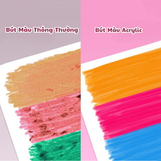 Bộ Màu Acrylic Kuromi, Melody Có 24/ 36/ 48/ 60 Màu Siêu Đẹp Có Thể Tô Lên Mọi Chất Liệu Nhỏ Gọn Tiện Lợi Kèm Túi Đựng