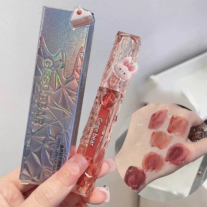 Son Bóng, Son Kem, Son Tint Bóng Gege Bear Lâu Trôi, Chống Nước Chính Hãng GX1057