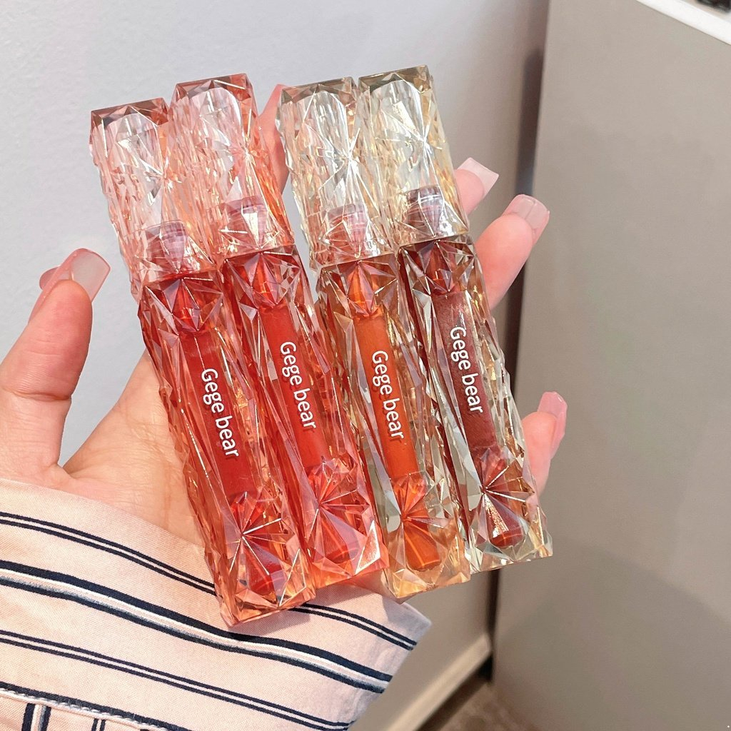 Son Bóng, Son Kem, Son Tint Bóng Gege Bear Lâu Trôi, Chống Nước Chính Hãng GX1057