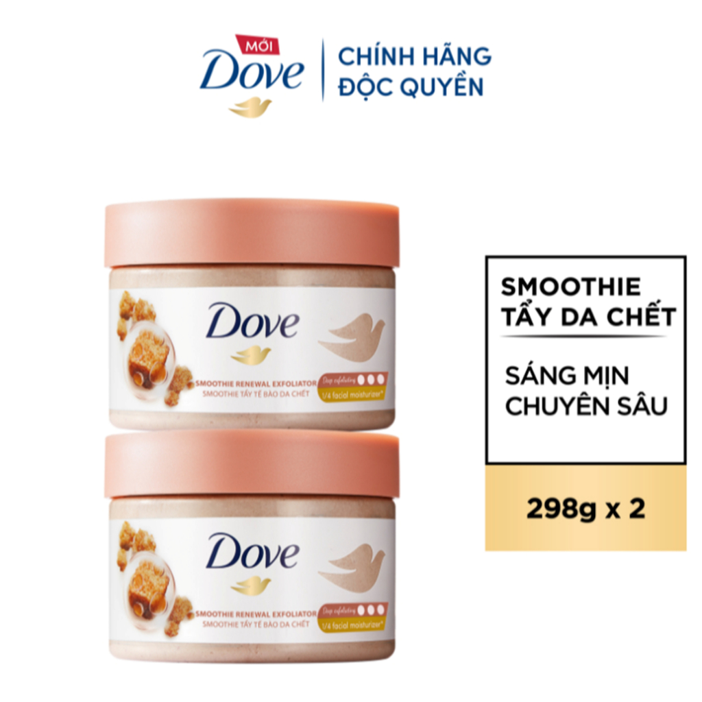 [HANNAH LIVESTREAM] Combo 2 Smoothie Tẩy Tế Bào Chết Body Dove Chăm Da Sáng Mịn 298g/280g