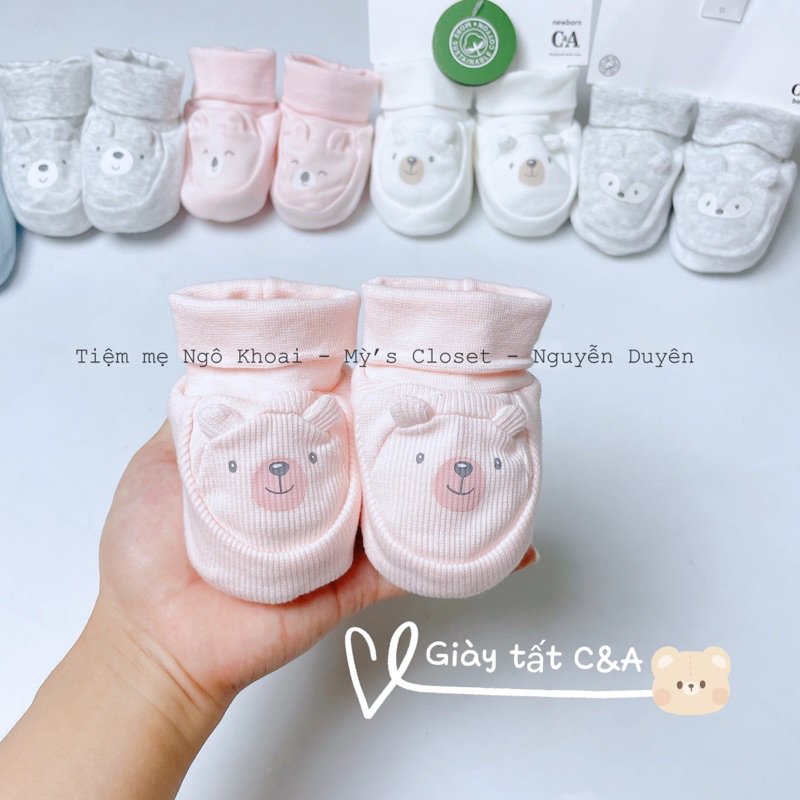 [MD157] C&A 7-10cm Giày tất xinh giữ ấm chân cho bé yêu