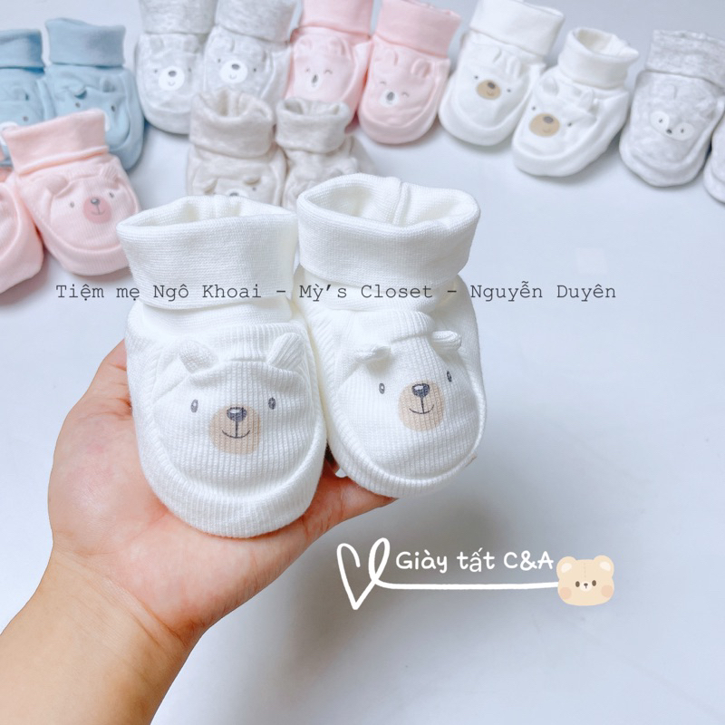 [MD157] C&A 7-10cm Giày tất xinh giữ ấm chân cho bé yêu