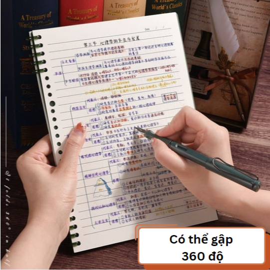 (BÌA VÀ GIẤY ĐƯỢC BÁN RIÊNG) Vỏ Bìa Sổ Còng Nhựa A5 B5 Màu Pastel, Lõi Giấy Refill Sổ Còng (Bán Rời)
