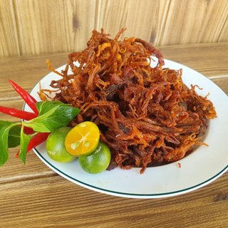 Hũ 250gr Khô bò sợi xé cay thơm ngon - đồ ăn vặt Hải Phòng