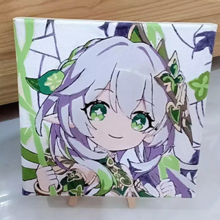 Tranh tô màu số hóa 20x20cm có khung không hộp Nhân Vật  Hoạt Hình Anime