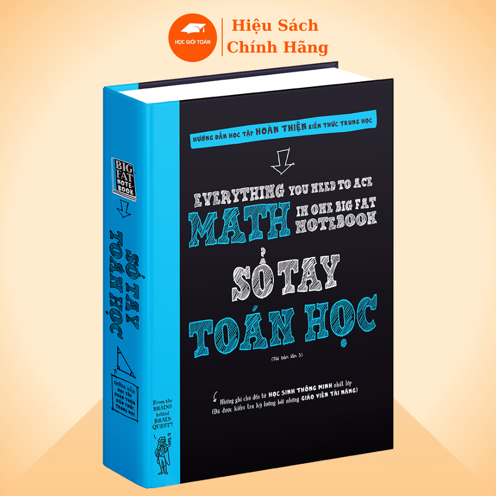 Ảnh Sách - Sổ Tay Toán Học, Tổng Hợp Kiến Thức Toán Từ Lớp 4 Đến Lớp 9, Bìa cứng, In màu 1