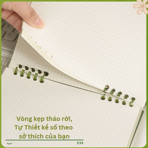 (BÌA VÀ GIẤY ĐƯỢC BÁN RIÊNG) Vỏ Bìa Sổ Còng Nhựa Khổ Vuông Màu Pastel,  Lõi Giấy Refill Sổ Còng Thay Được Giấy (Bán Rời)