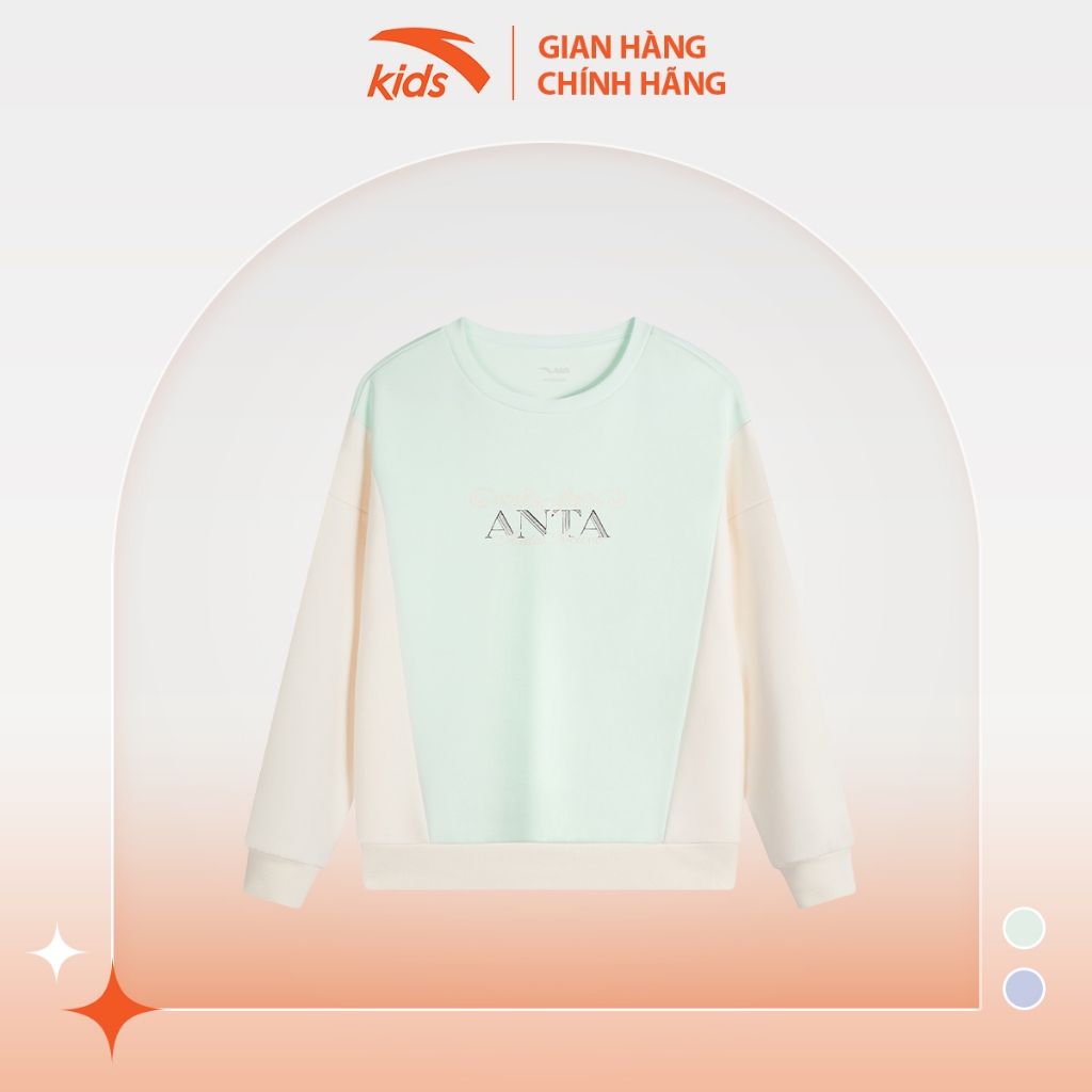 Áo sweater bé gái Anta Kids 3624C7708