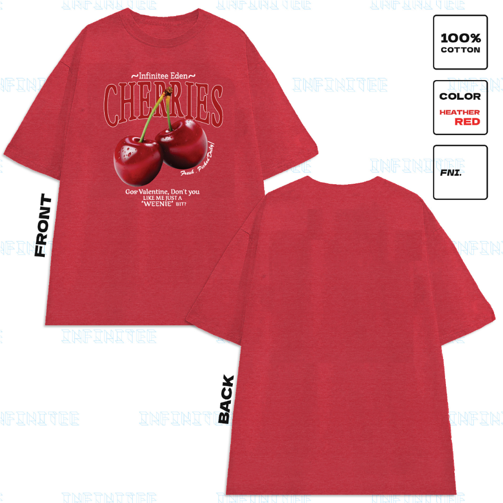 Áo thun INFINITEE Fni24056 Thun 100% Cotton - form rộng Unisex.