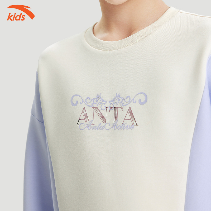 Áo sweater bé gái Anta Kids 3624C7708