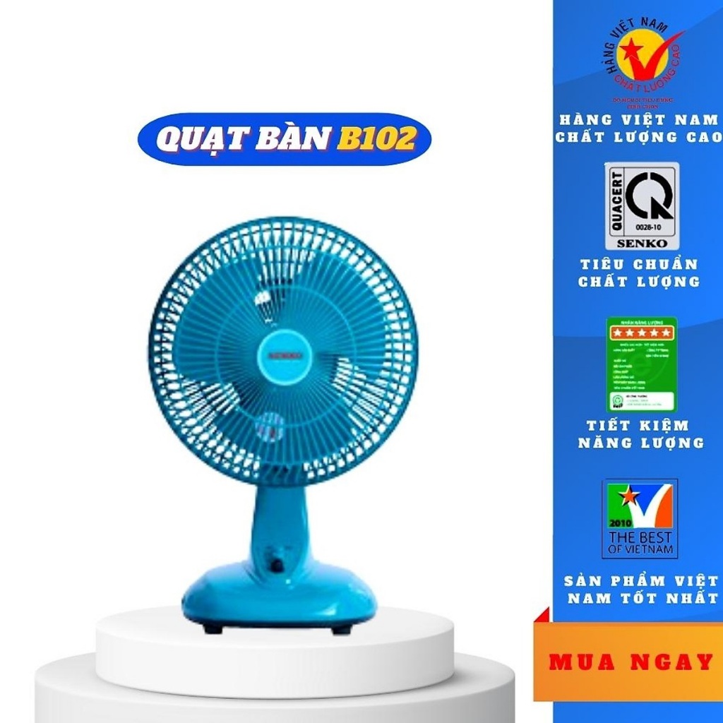 Quạt để bàn Mini SENKO, 2 tốc độ gió công suất 28w, nhỏ gọn dễ dàng di ...