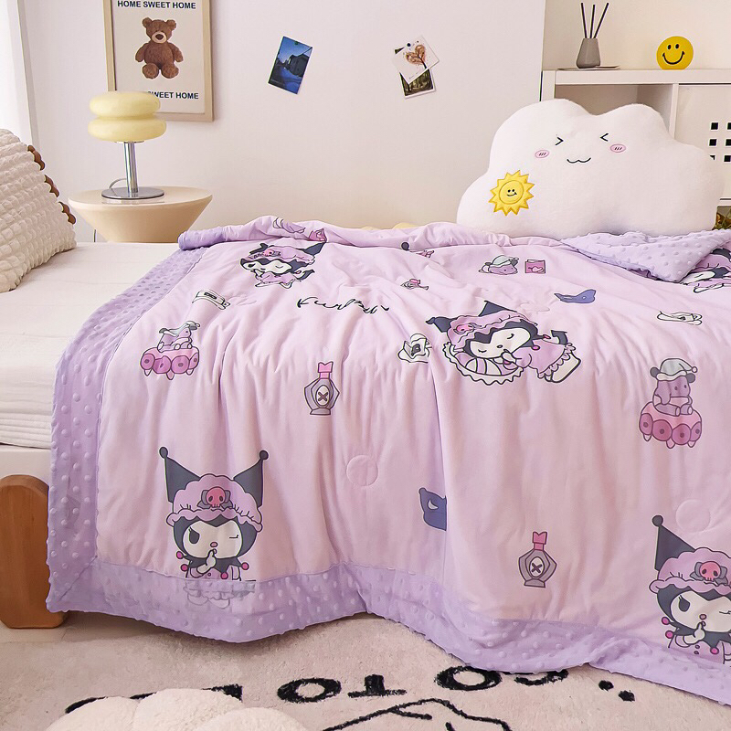Ảnh Chăn vải Lụa hạt đậu 3D Chăn Disney cho bé 2 mặt siêu mềm mịn KT 110*150 cm cho bé 3