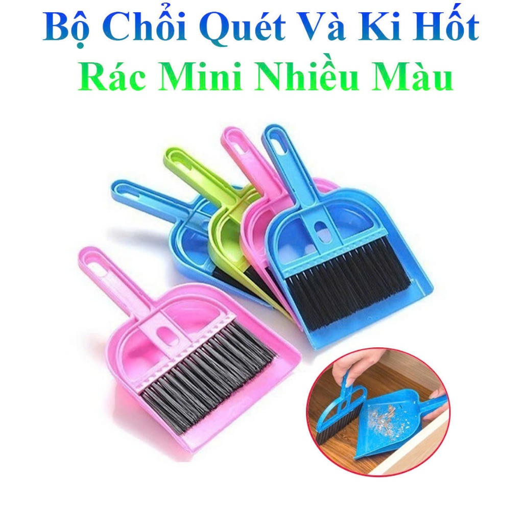 Bộ Chổi Quét Và Ki Hốt Rác Mini Tiện Dụng | Shopee Việt Nam