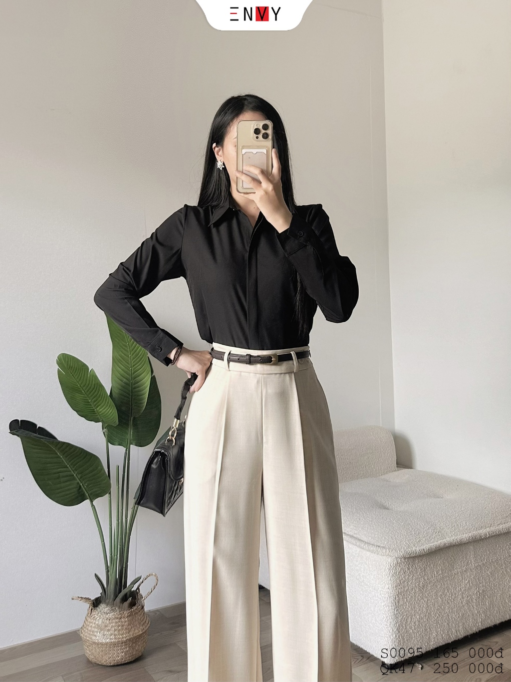 Ảnh Áo sơ mi nữ truyền thống ENVY - S0095 3