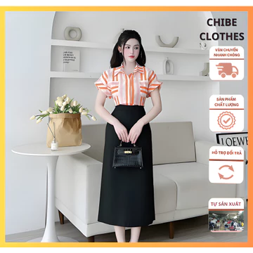 Chân Chân Váy Chữ A Dáng Suông 80cm Sẻ Sau Có Túi_2 Lớp_,Chất vitex Cao Cấp_Chân Váy Công Sở