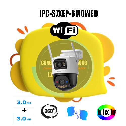 Camera wifi imou 2 mắt IPC-S7XEP 6MP 10MP quay quét ngoài trời (tặng ...