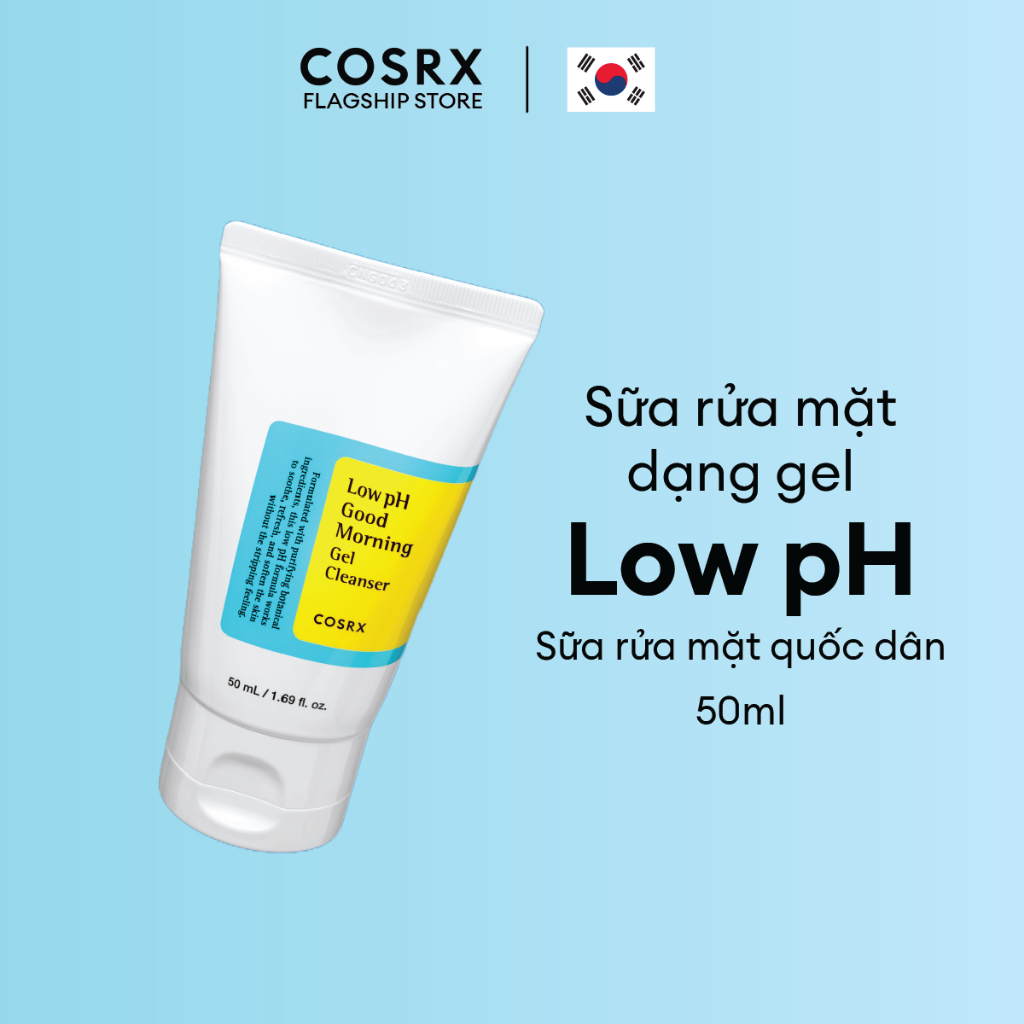 Ảnh Gel Rửa Mặt Tràm Trà, 0.5% BHA COSRX Low pH Good Morning Gel Cleanser 50ml 1