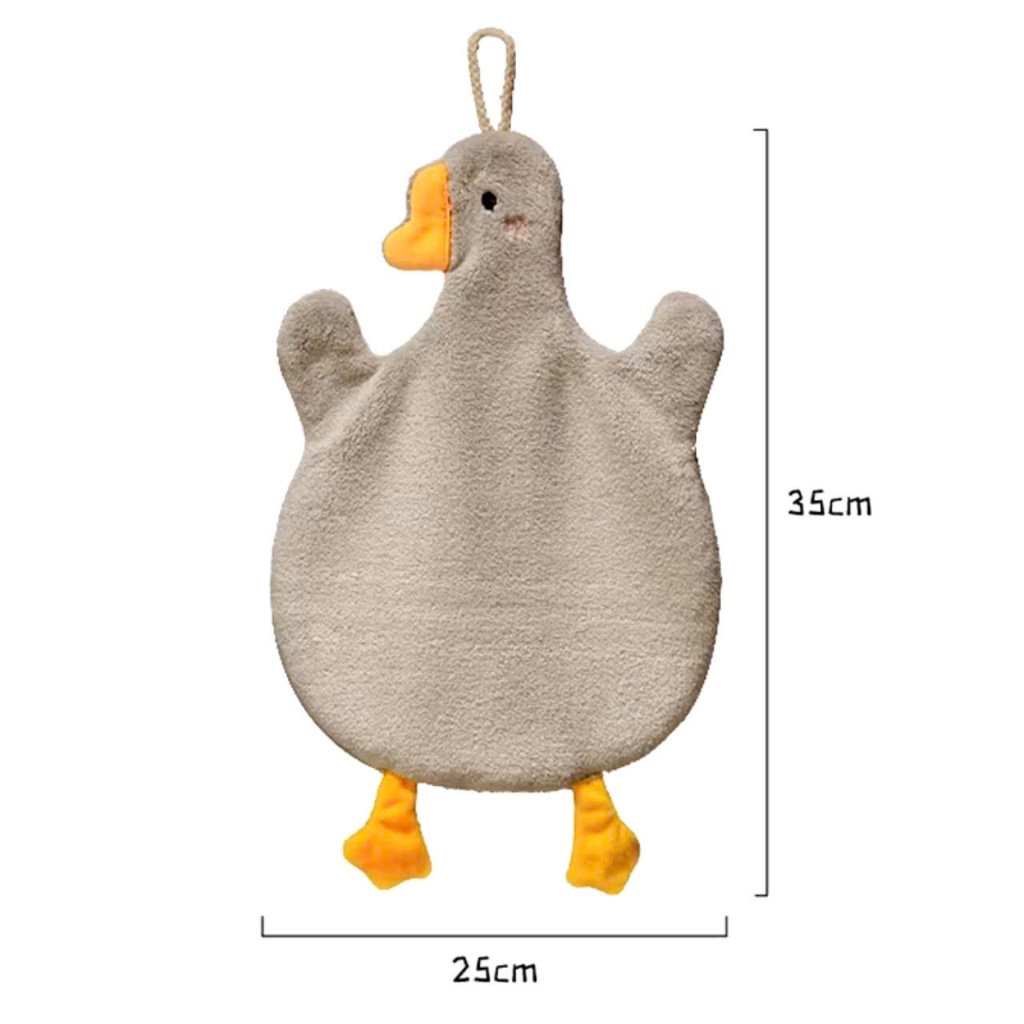 Khăn Lau Tay Treo Tường Họa Tiết Con Vịt,Khăn Tay Treo 2 Lớp Siêu Thấm Hút - KHĂN LAU TAY CON VỊT 2 LỚP - KHĂNLAUTAY6973