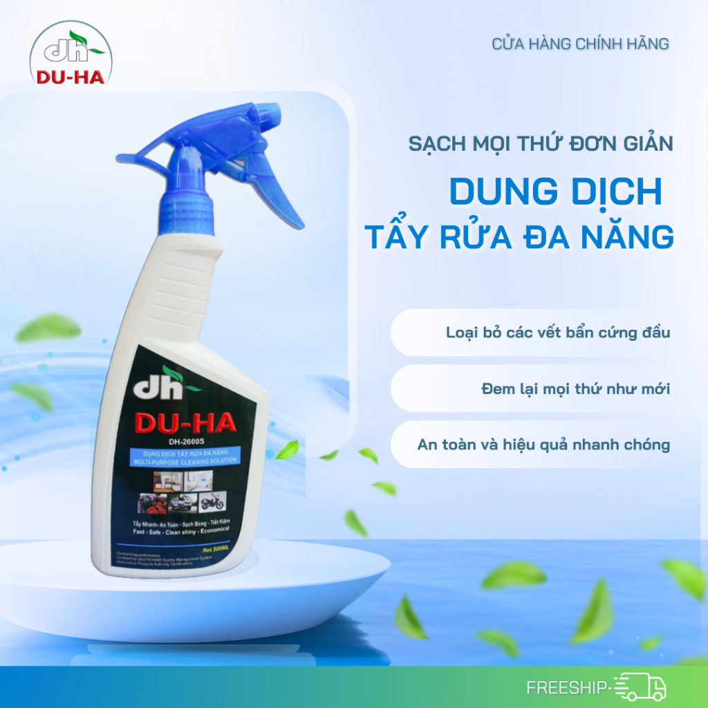 [SIÊU TỐT] Bình Xịt Tẩy Rửa Đa Năng Vệ Sinh Sạch Nhiều Bề Mặt DUHA DH2600S