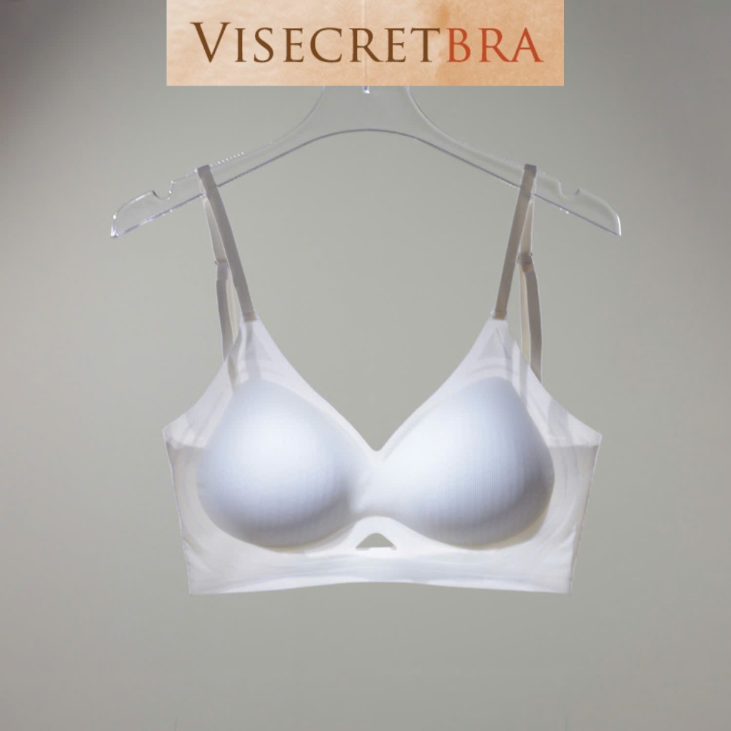 Áo Ngực Áo Lót Bra Visecret Bra Su Đệm Dày Mút 3CM Nâng Ngực Không Lộ Viền Không Gọng Hở Lưng Thoáng Mát -- 240856