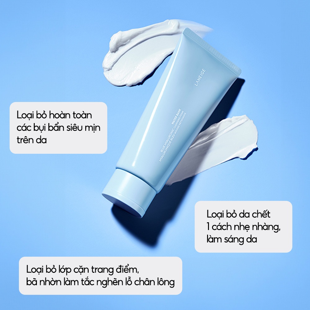 Ảnh Sữa Rửa Mặt Dưỡng Ẩm Laneige Water Bank Blue HA Cleansing Foam 150g 3