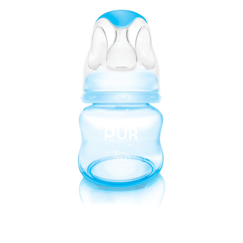 Ảnh Bình sữa cổ thường Pur Advanced 60ml có sẵn 1 núm size S (0-3th) trong bình 4