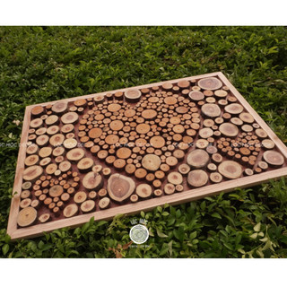 Tranh gỗ treo tường TRÁI TIM LỘC MỘC kích thước 40x60cm - Handmade Decor Nghệ Thuật thiên nhiên