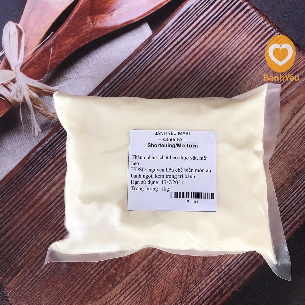 Shortening / Mỡ trừu, Loại 1 AA, (500g/1kg) dùng làm bánh - PLTC