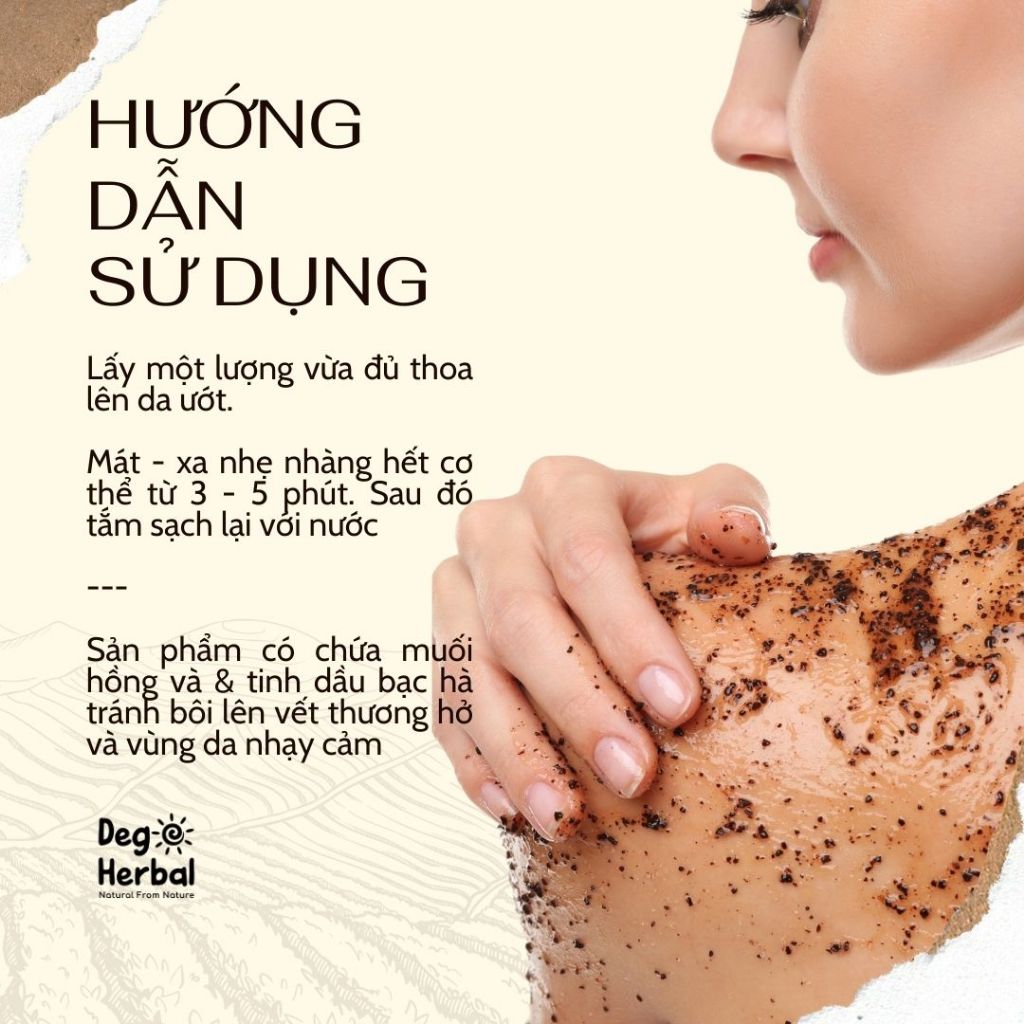 Ảnh Tẩy da chết body Cậu Cà Phê Dego - Chiết xuất cà phê Đắk Lắk làm sạch, mịn và sáng da 500G 3
