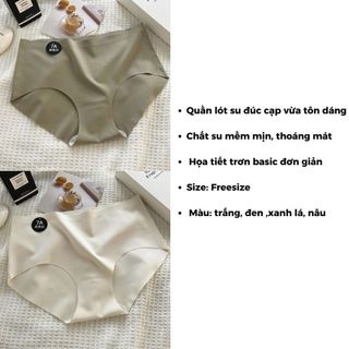 Quần lót nữ su đúc cao cấp cạp vừa tôn dáng gợi cảm, Quần chip nữ kháng khuẩn dáng basic DEVARI L618