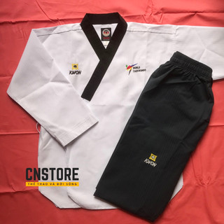 Võ Phục Taekwondo Quyền Vải Sọc Bền Chắc Loại Tốt