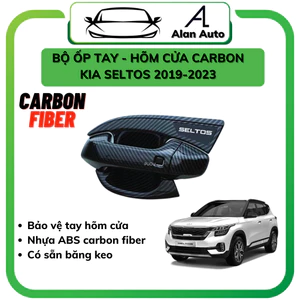 Kia Seltos - Ốp hõm Carbon nhựa abs cao cấp Kia seltos 2020