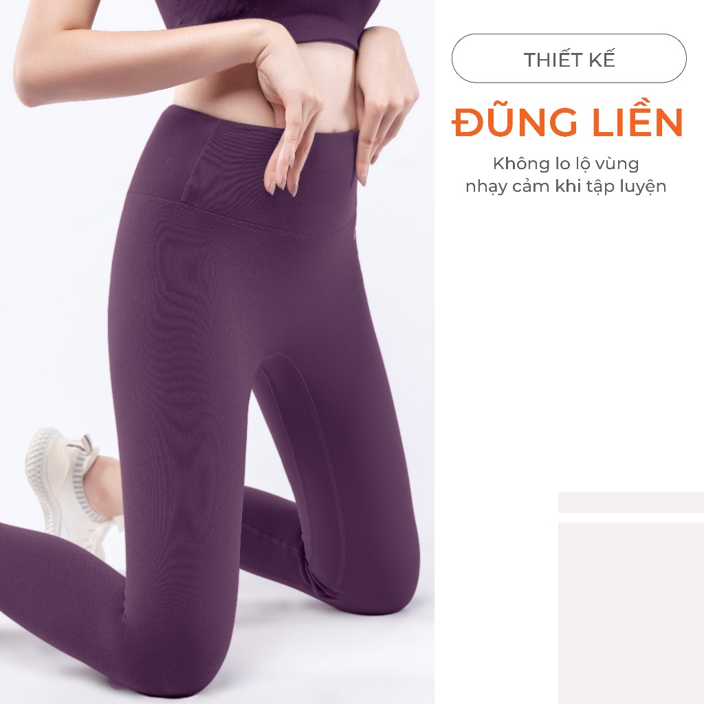 Ảnh Bộ Tập Yoga Nữ LV24N01F506 Áo Bra Đệm Rời & Quần Legging Cạp Cao Co Giãn, Elaine Bộ Tập Gym Nữ 4
