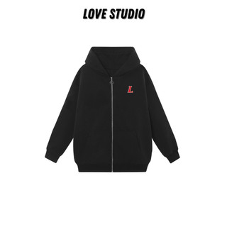 Áo khoác nỉ Hoodie Zip, Áo Hoodie, Sweater  in chữ L Local Brand L66, form rộng 100% chất Nỉ Cotton dày dặn [A322]