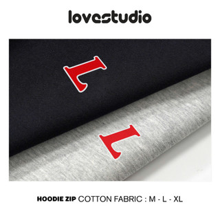 Áo khoác nỉ Hoodie Zip, Áo Hoodie, Sweater  in chữ L Local Brand L66, form rộng 100% chất Nỉ Cotton dày dặn [A322]