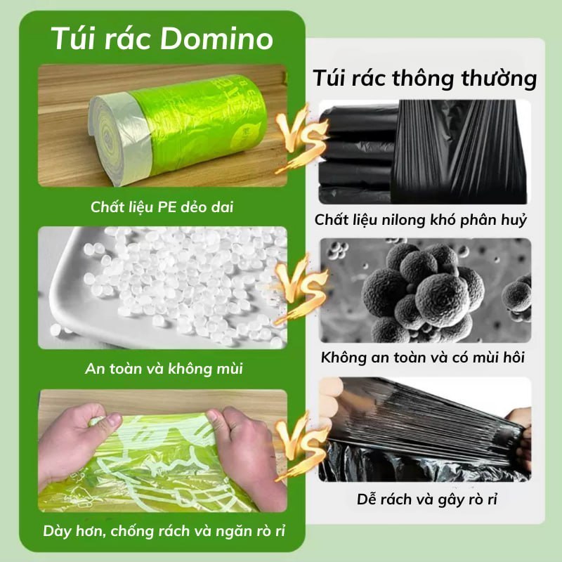 Túi Đựng Rác Đuôi Côn Trùng, Đuôi Muỗi, Khử Hôi Hiệu Quả, Túi Rác Có Dây Rút Chống Rò Rỉ