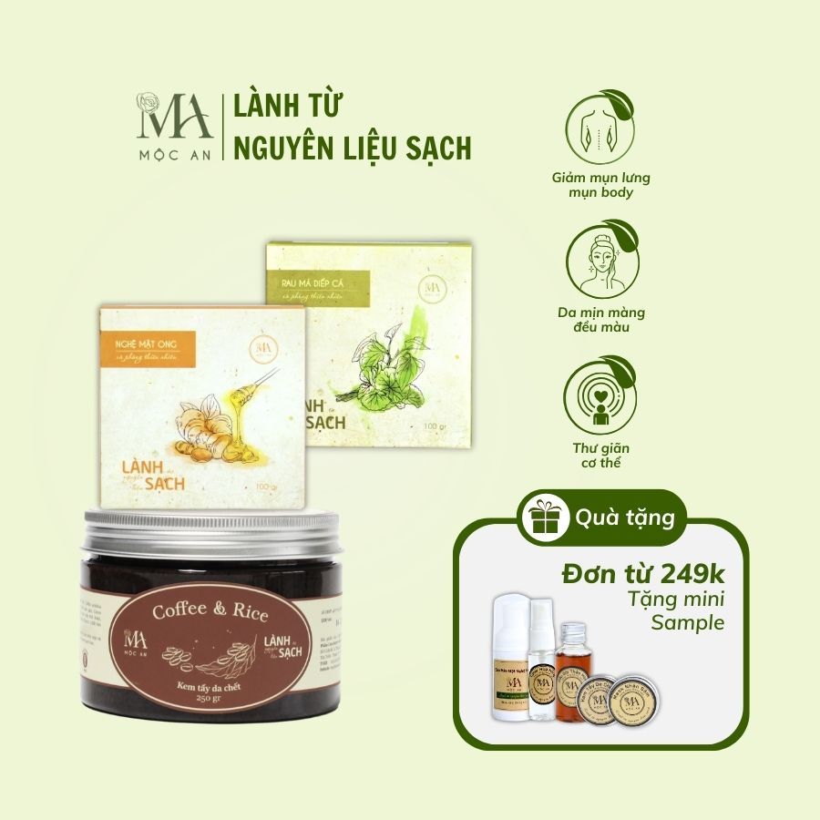 Ảnh Combo Giảm Mụn Lưng, Mụn Body Mộc An 2 Sản Phẩm Chiết Xuất Tự Nhiên, An Toàn Và Hiệu Quả 2