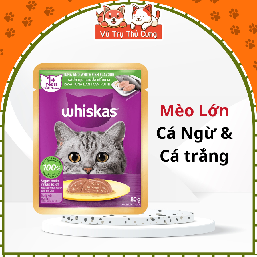 Pate Whiskas Dành Cho Mèo Trưởng Thành 80g