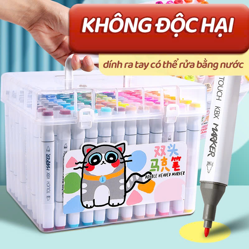 Bút Acrylic Màu Sắc Tươi Sáng Đa Dạng Vẽ Lên Mọi Bề Mặt Không Độc Hại Cho Bé Thỏa Sức Sáng Tạo