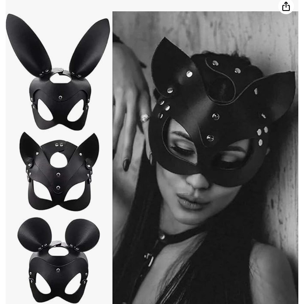 Mặt nạ thỏ đen, cosplay thỏ, mèo đen, cáo sexy bunny và phụ kiện hóa ...