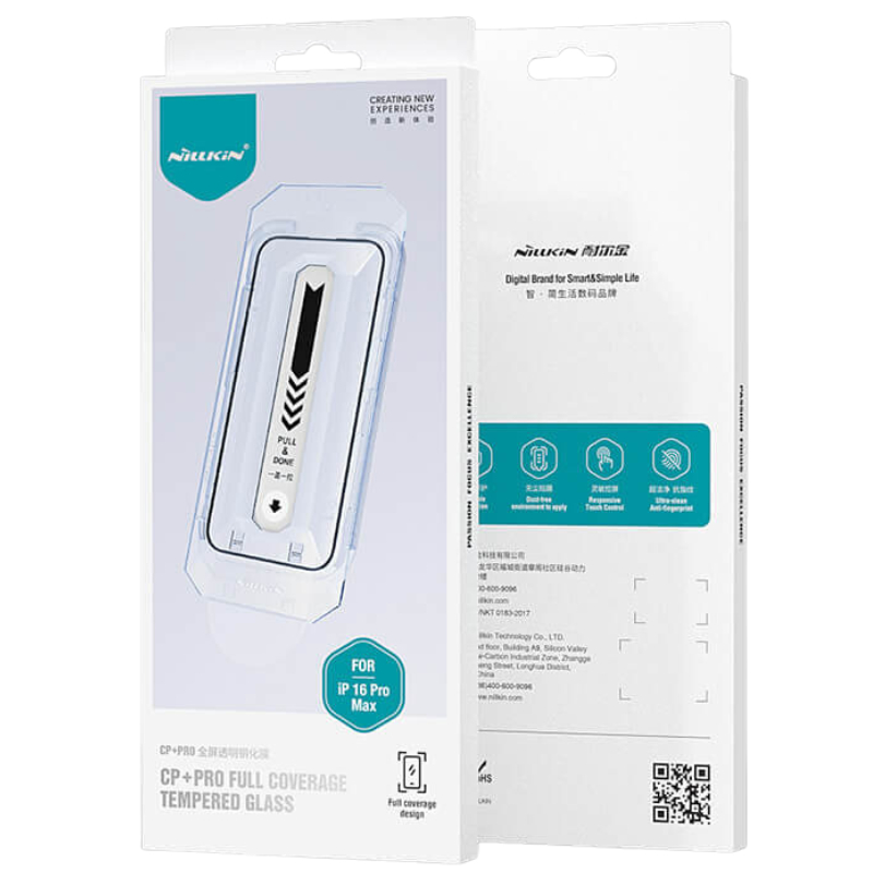 [ iP 17] Cường Lực Không Viền/ Có Viền Nillkin - Trong Suốt Amazing CP+ Pro Có Khung Trợ Dán cho iP 17/16 Series