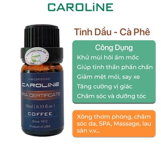 Tinh dầu xông thơm phòng thiên nhiên CAROLINE hương Cà Phê Full size mini - Chính hãng