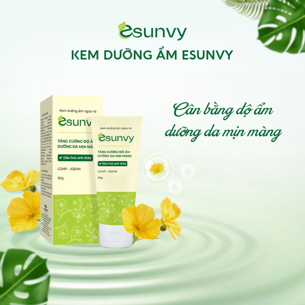 Ảnh Kem Dưỡng Ẩm, Ngừa nẻ Esunvy Tăng Cường Độ Ẩm, Dưỡng Da Mịn Màng 4